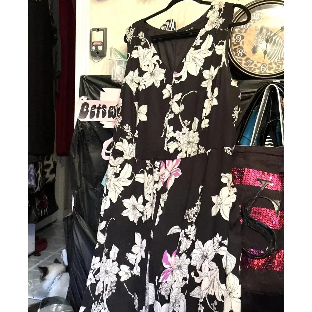 1X Tipped Purple Dress & Earrings